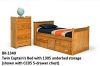 Trundle bed with and extra pull out bed and 3 storage draws $499