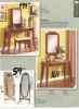 Vanity w/jewlery storage mirror & stool