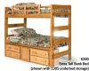 twin over twin extra height bunkbed $399