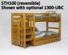 twin over twin with built in dresser $599