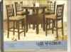 $479 pub set with 4 chairs and storage under the table 