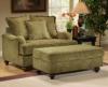 Extra Wide Vicorian Chair & Ottoman 